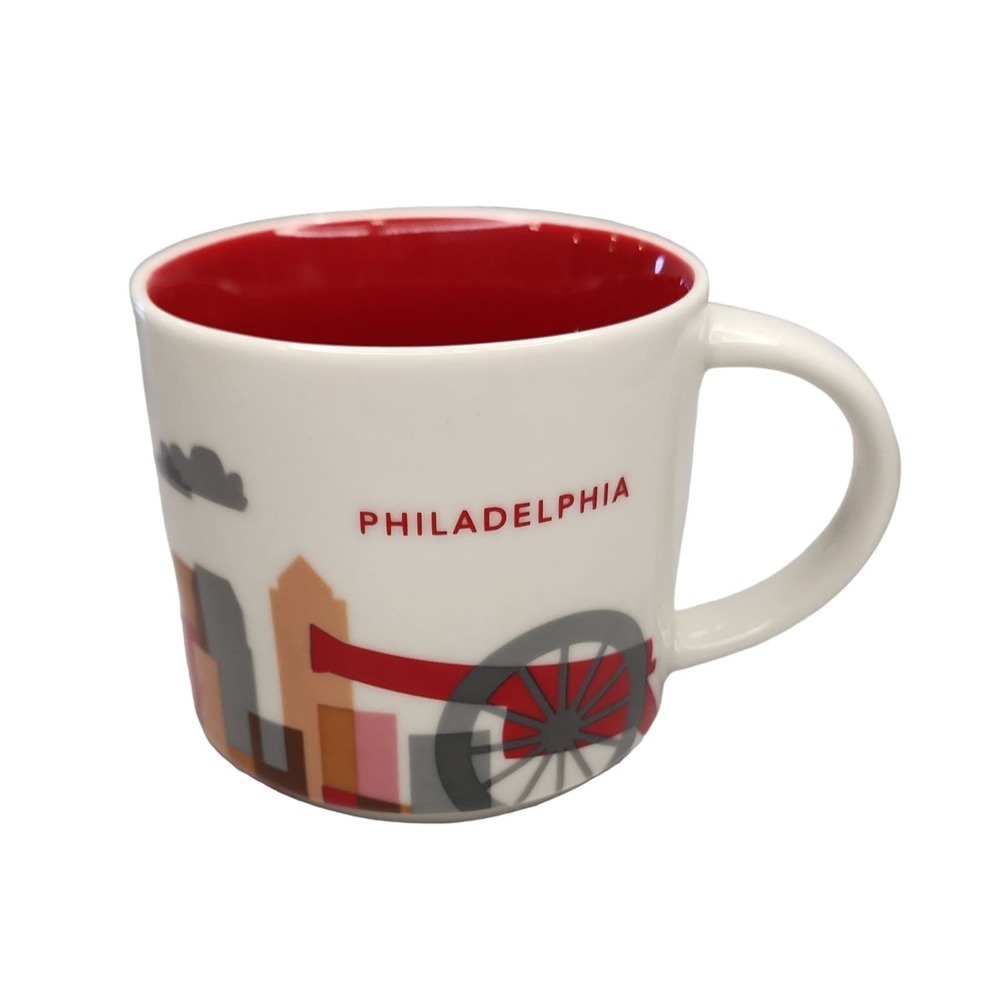 Philadelphia Starbucks Coffee Cup Mug 14oz You Are Here Collection NEW